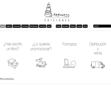 Tablet Screenshot of parnassediciones.com